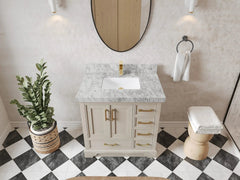 Charlotte 36 in. W x 22 in. D Center Sink Bathroom Vanity - photo 17