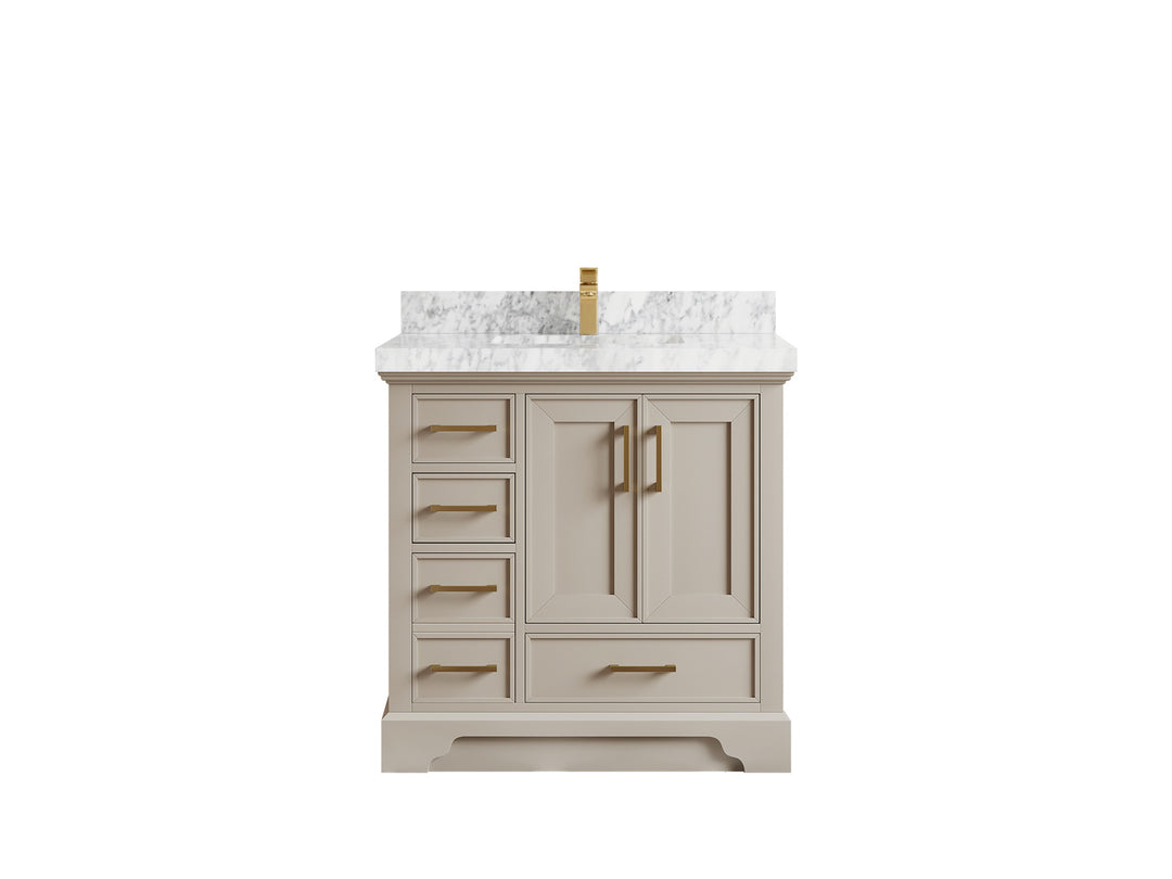 Charlotte 36" W x 22" D Center Sink Vanity for Elegant Bathroom Spaces