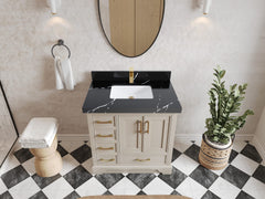 Charlotte 36 in. W x 22 in. D Center Sink Bathroom Vanity - photo 7