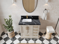 Charlotte 36 in. W x 22 in. D Left Offset Sink Bathroom Vanity - photo 7