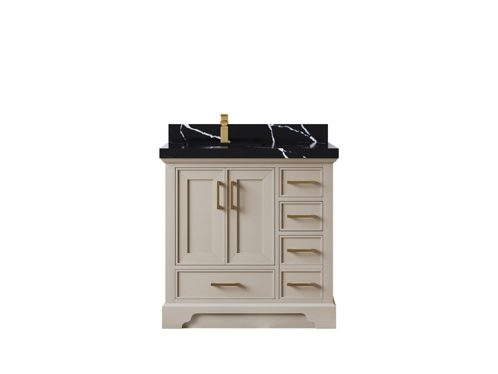 Charlotte 36 in. W x 22 in. D Left Offset Sink Bathroom Vanity - photo 8