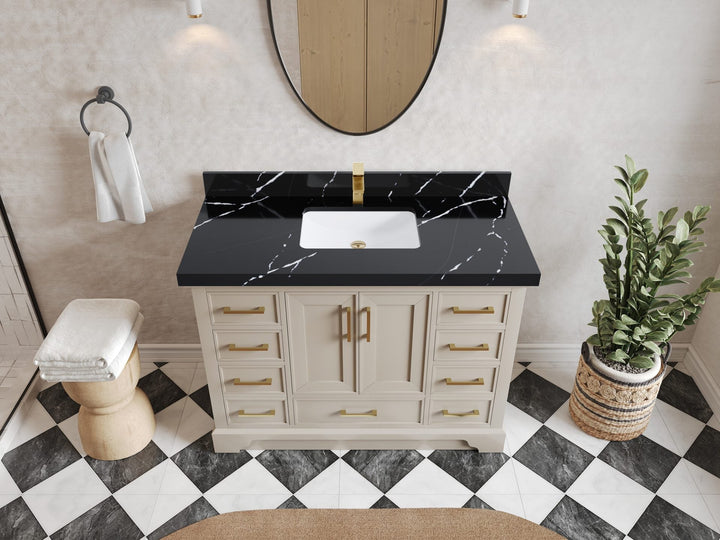 Charlotte 48 in. W x 22 in. D Single Sink Bathroom Vanity - photo 7