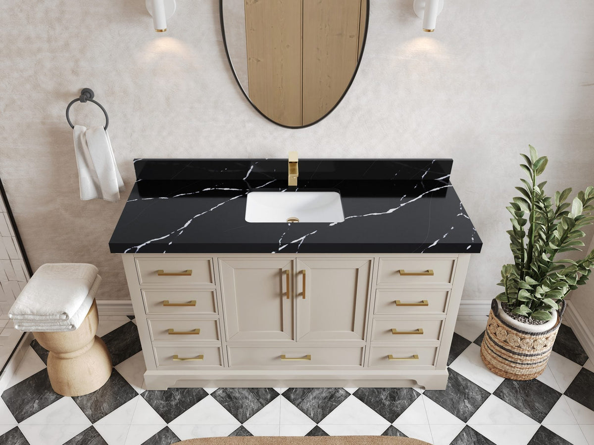 Charlotte 60 in. W x 22 in. D Single Sink Bathroom Vanity