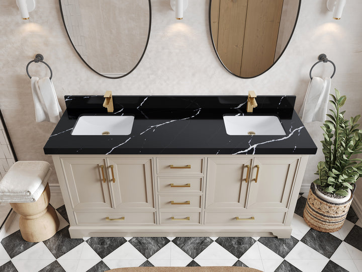 Charlotte 72 in. W x 22 in. D Double Sink Bathroom Vanity - photo 7
