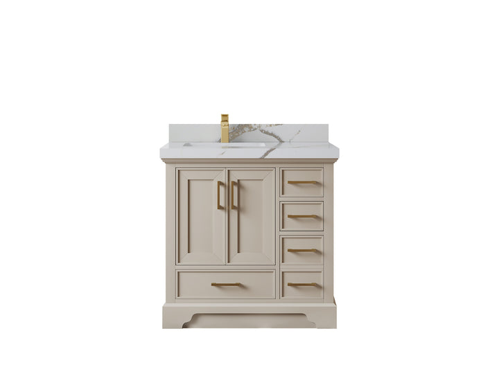 Charlotte 36 in. W x 22 in. D Left Offset Sink Bathroom Vanity - photo 10