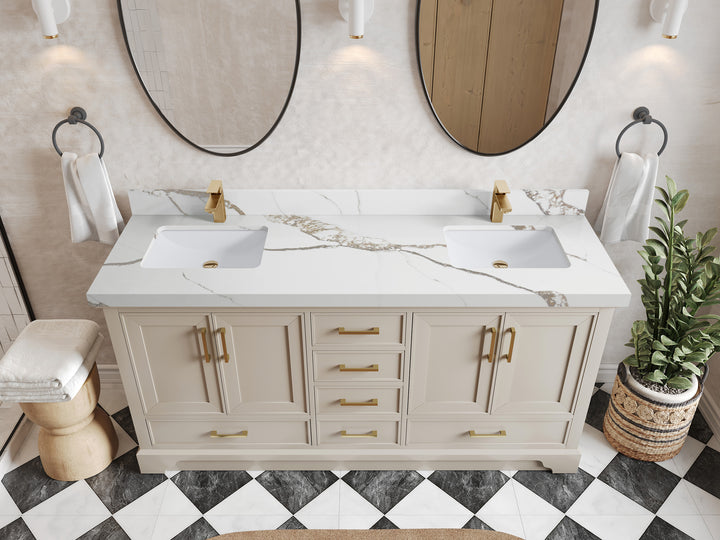Charlotte 72 in. W x 22 in. D Double Sink Bathroom Vanity - photo 9