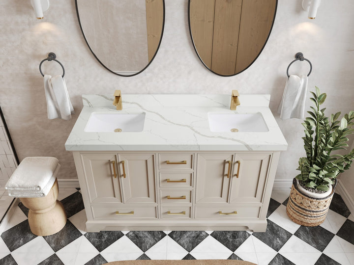 Charlotte 60 in. W x 22 in. D Double Sink Bathroom Vanity - photo 11