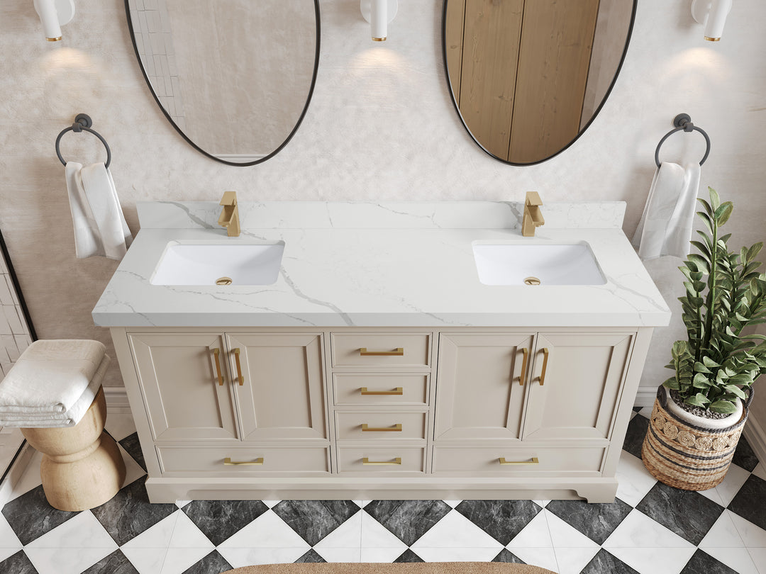 Charlotte 72 in. W x 22 in. D Double Sink Bathroom Vanity