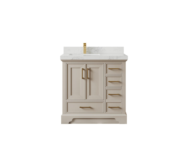 Charlotte 36 in. W x 22 in. D Left Offset Sink Bathroom Vanity - photo 14