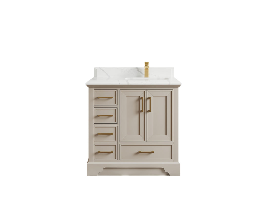 Charlotte 36 in. W x 22 in. D Right Offset Sink Bathroom Vanity