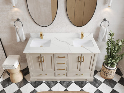 Charlotte 60 in. W x 22 in. D Double Sink Bathroom Vanity