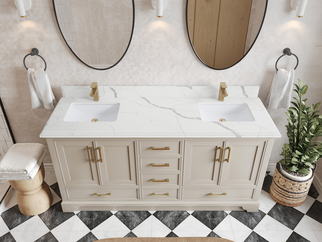 Charlotte 72 in. W x 22 in. D Double Sink Bathroom Vanity