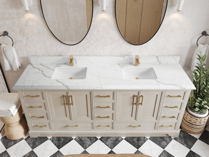 Charlotte 84 in. W x 22 in. D Double Sink Bathroom Vanity - photo 21