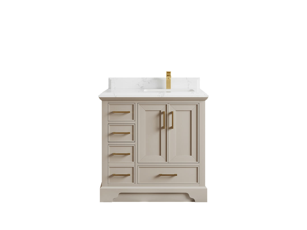 Charlotte 36 in. W x 22 in. D Right Offset Sink Bathroom Vanity