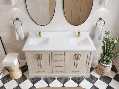 Charlotte 60 in. W x 22 in. D Double Sink Bathroom Vanity