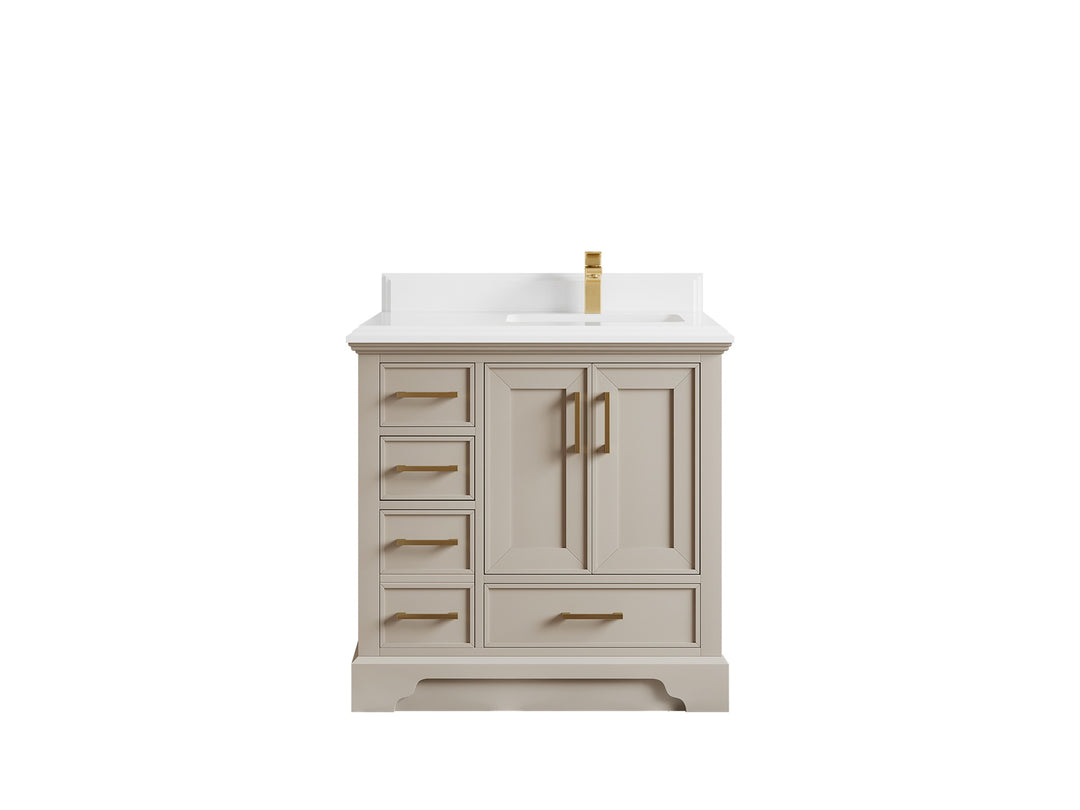 Charlotte 36 in. W x 22 in. D Right Offset Sink Bathroom Vanity