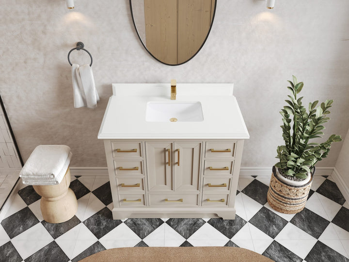 Charlotte 42 in. W x 22 in. D Single Sink Bathroom Vanity - photo 25
