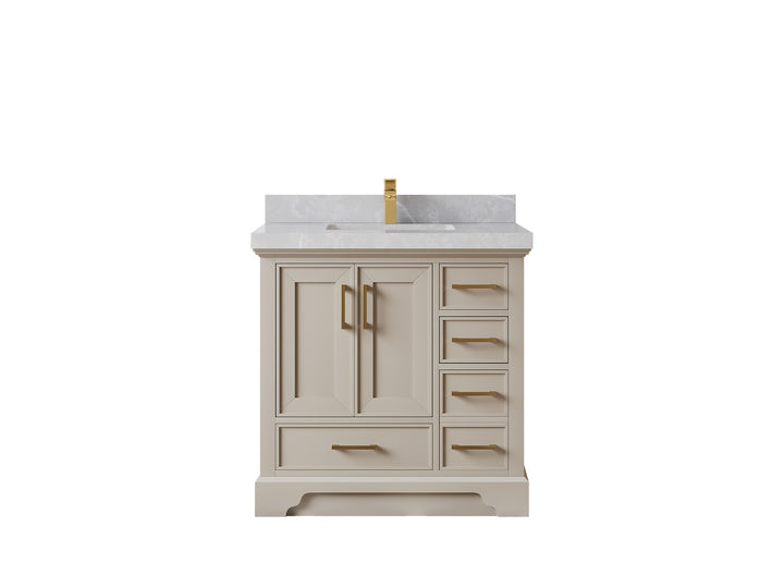 Charlotte 36 in. W x 22 in. D Center Sink Bathroom Vanity - photo 30