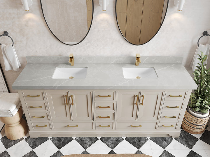 Charlotte 84 in. W x 22 in. D Double Sink Bathroom Vanity - photo 29