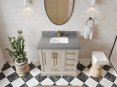 Charlotte 36 in. W x 22 in. D Center Sink Bathroom Vanity - photo 31