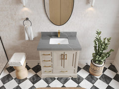 Charlotte 36 in. W x 22 in. D Center Sink Bathroom Vanity - photo 31