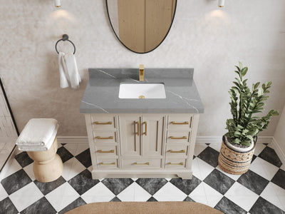 Charlotte 42 in. W x 22 in. D Single Sink Bathroom Vanity