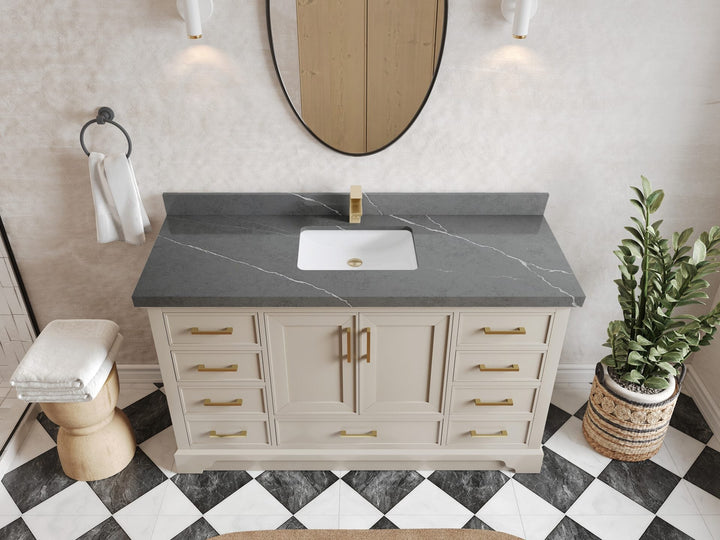 Charlotte 60 in. W x 22 in. D Single Sink Bathroom Vanity - photo 31