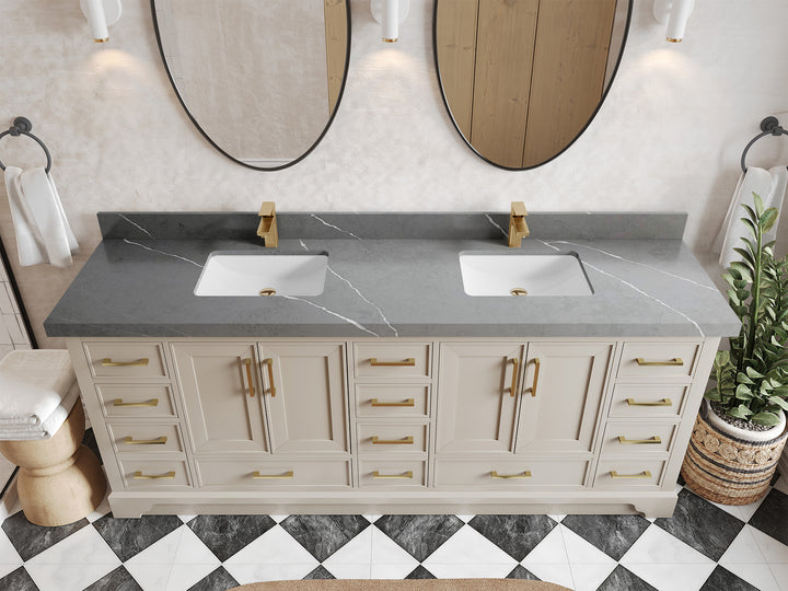 Charlotte 84 in. W x 22 in. D Double Sink Bathroom Vanity - photo 31