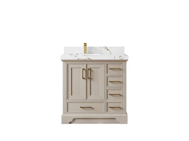 Charlotte 36 in. W x 22 in. D Left Offset Sink Bathroom Vanity - photo 34