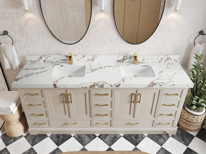 Charlotte 84 in. W x 22 in. D Double Sink Bathroom Vanity - photo 33