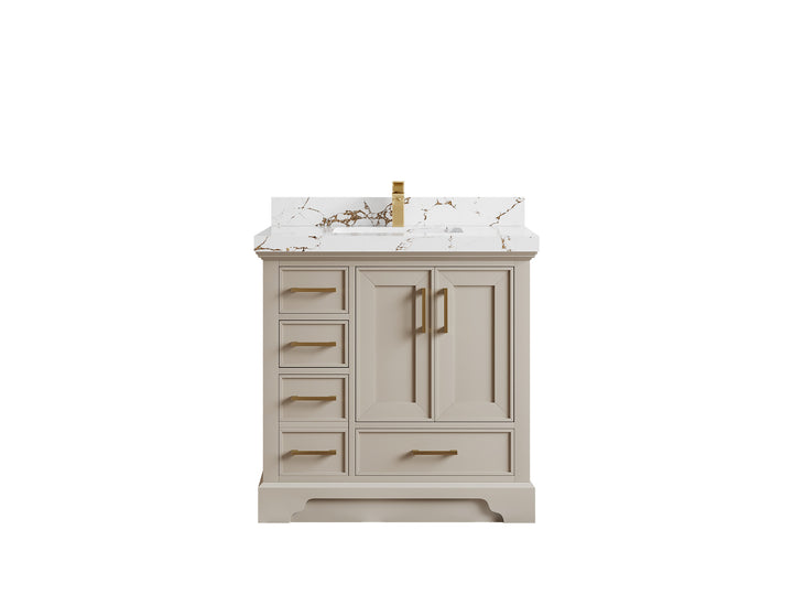 Charlotte 36" W x 22" D Center Sink Vanity for Elegant Bathroom Spaces - photo 34