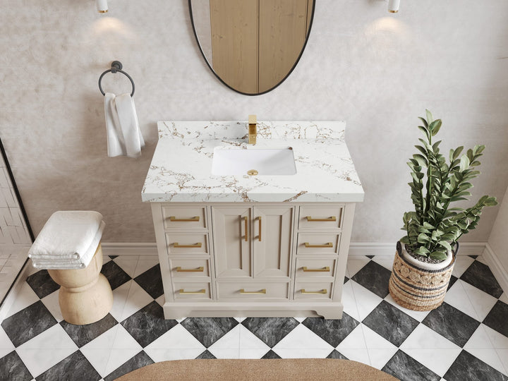 Charlotte 42 in. W x 22 in. D Single Sink Bathroom Vanity - photo 35