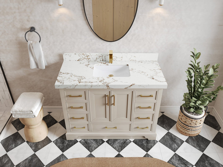 Charlotte 48 in. W x 22 in. D Single Sink Bathroom Vanity - photo 37