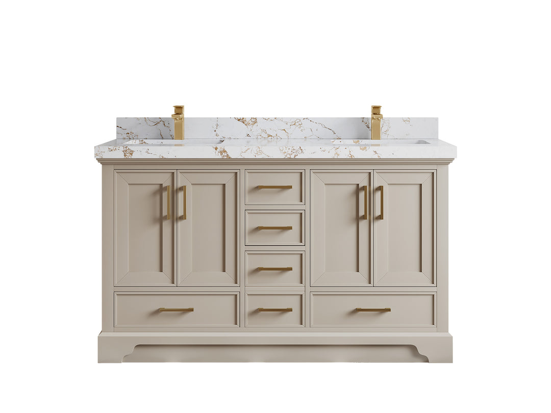 Charlotte 60 in. W x 22 in. D Double Sink Bathroom Vanity