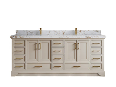 Charlotte 84 in. W x 22 in. D Double Sink Bathroom Vanity