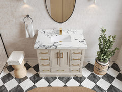 Charlotte 42 in. W x 22 in. D Single Sink Bathroom Vanity - photo 37