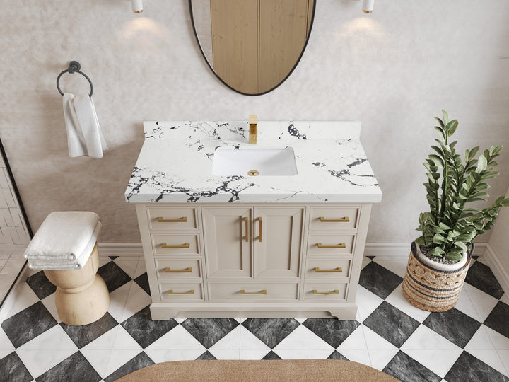 Charlotte 48 in. W x 22 in. D Single Sink Bathroom Vanity - photo 39