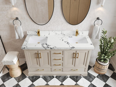 Charlotte 60 in. W x 22 in. D Double Sink Bathroom Vanity