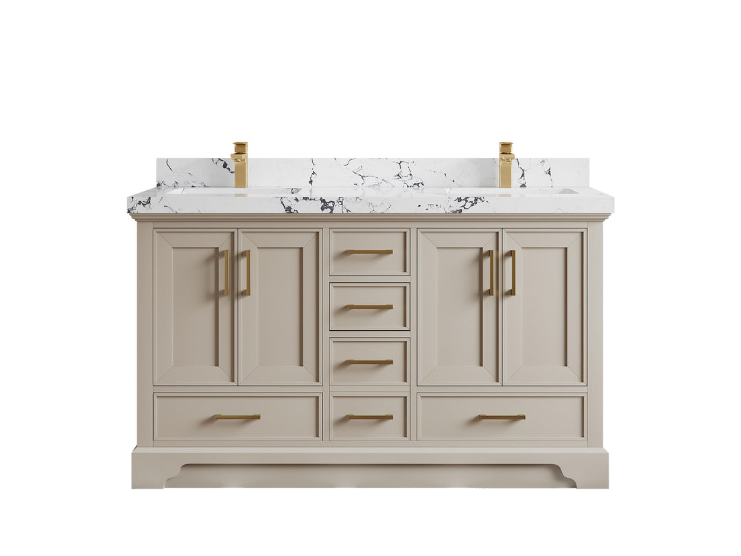 Charlotte 60 in. W x 22 in. D Double Sink Bathroom Vanity