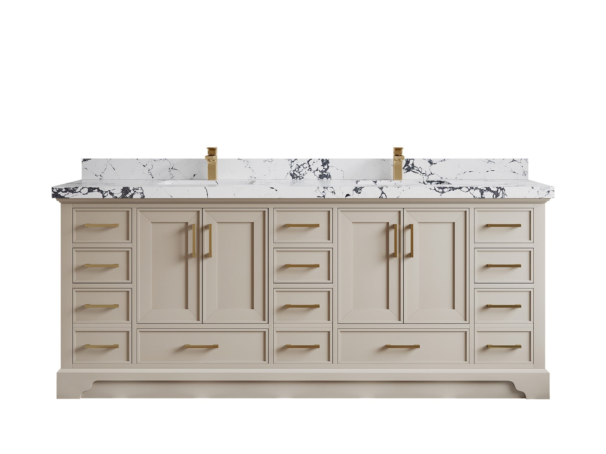 Charlotte 84 in. W x 22 in. D Double Sink Bathroom Vanity