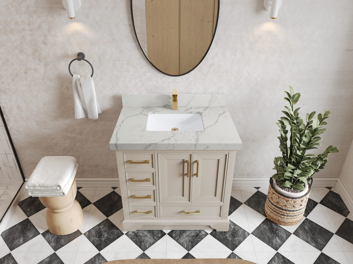 Charlotte 36 in. W x 22 in. D Center Sink Bathroom Vanity