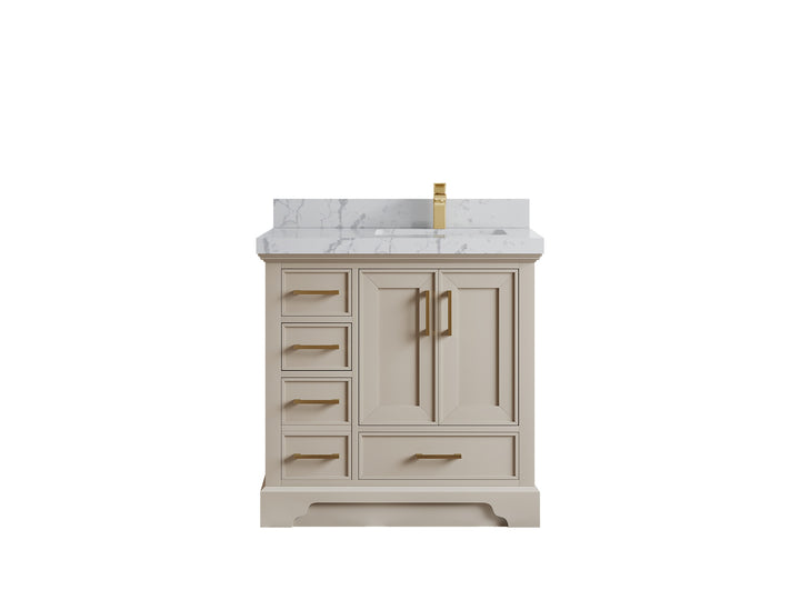 Charlotte 36 in. W x 22 in. D Right Offset Sink Bathroom Vanity - photo 40