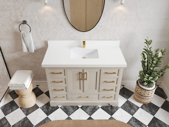 Charlotte 48 in. W x 22 in. D Single Sink Bathroom Vanity - photo 29
