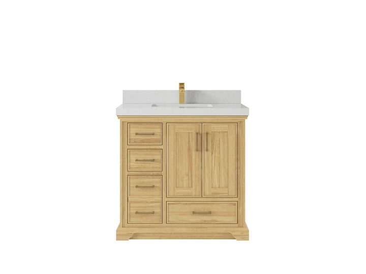 Charlotte Teak Wood 36" W x 22" D Center Sink Vanity for Timeless Bathrooms - photo 13