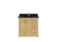 Charlotte Teak 36 in. W x 22 in. D Center Sink Bathroom Teak Wood Bathroom Vanity - photo 7