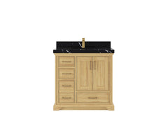 Charlotte Teak 36 in. W x 22 in. D Center Sink Bathroom Teak Wood Bathroom Vanity - photo 7