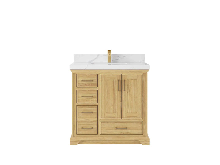 Charlotte Teak Wood 36" W x 22" D Center Sink Vanity for Timeless Bathrooms - photo 9