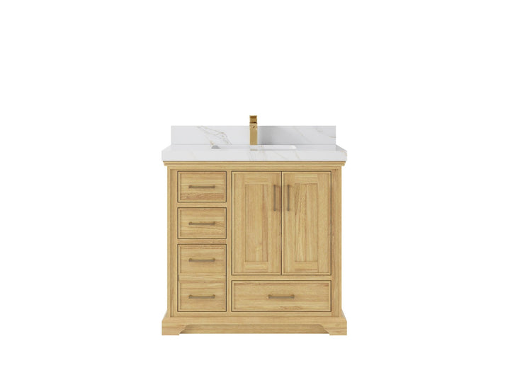 Charlotte Teak Wood 36" W x 22" D Center Sink Vanity for Timeless Bathrooms - photo 11