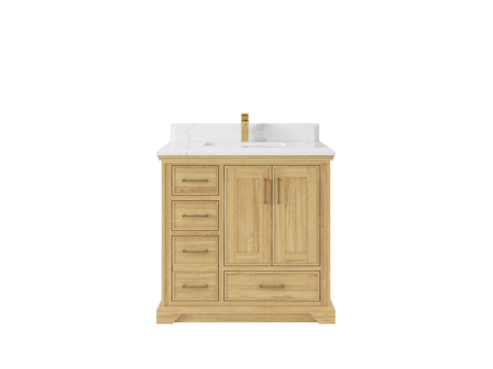 Charlotte Teak Wood 36" W x 22" D Center Sink Vanity for Timeless Bathrooms - photo 15