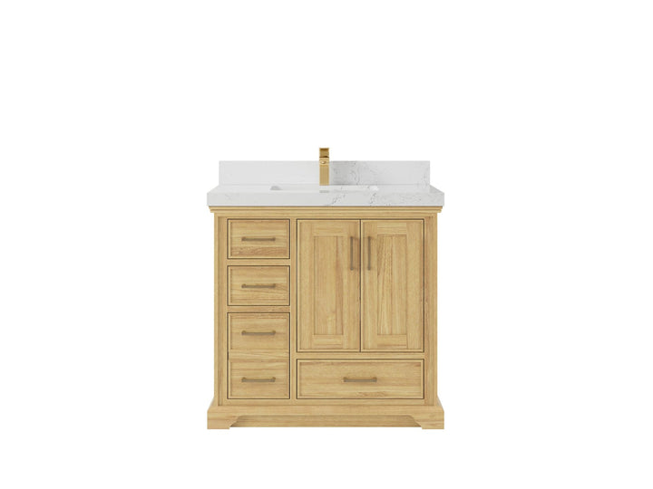 Charlotte Teak Wood 36" W x 22" D Center Sink Vanity for Timeless Bathrooms - photo 17